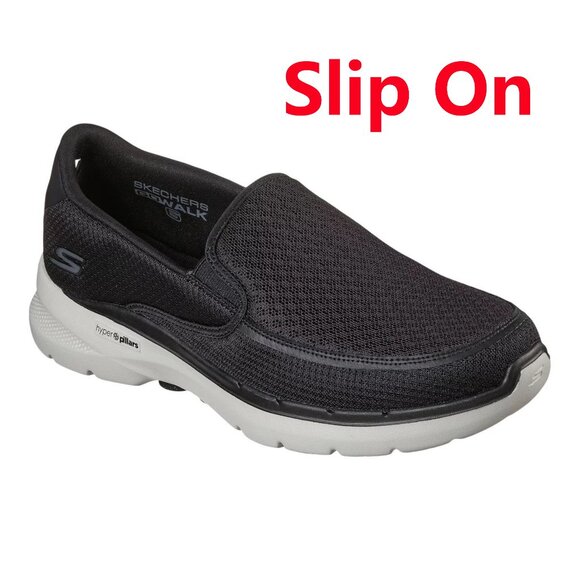 Brand New Skechers Men's GOwalk 6 Walking Shoes -Lightweight, Cushioned, Slip on - Picture 1 of 4